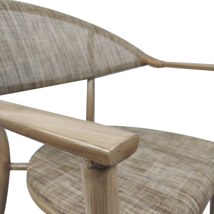 Outdoor Furniture Hotel Restaurant Metal And Fabric Dining Chairs