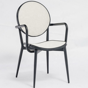 Bar And Cafe Stackable Aluminum Textilene Restaurant Chairs
