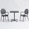 Bar And Cafe Stackable Aluminum Textilene Restaurant Chairs