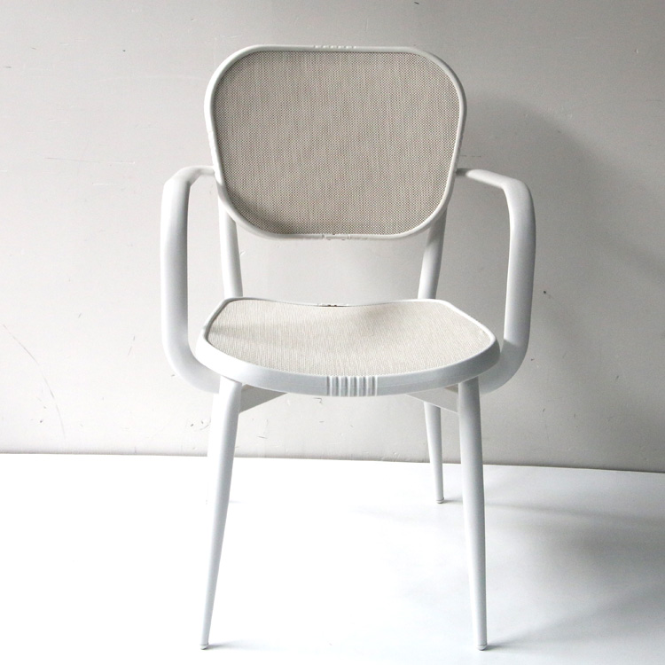 Aluminium Outdoor Restaurant Textilene Arm Chair Manufacturer