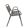 Garden Cafe Stackable Metal Aluminum Bistro Chairs Factory