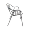Outdoor Patio Dining Cafe Cheap Frame With Cushions Aluminum Chairs