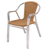 Hot Sale Modern China Supply Metal Aluminum Cafe Restaurant Outdoor Rattan Chair