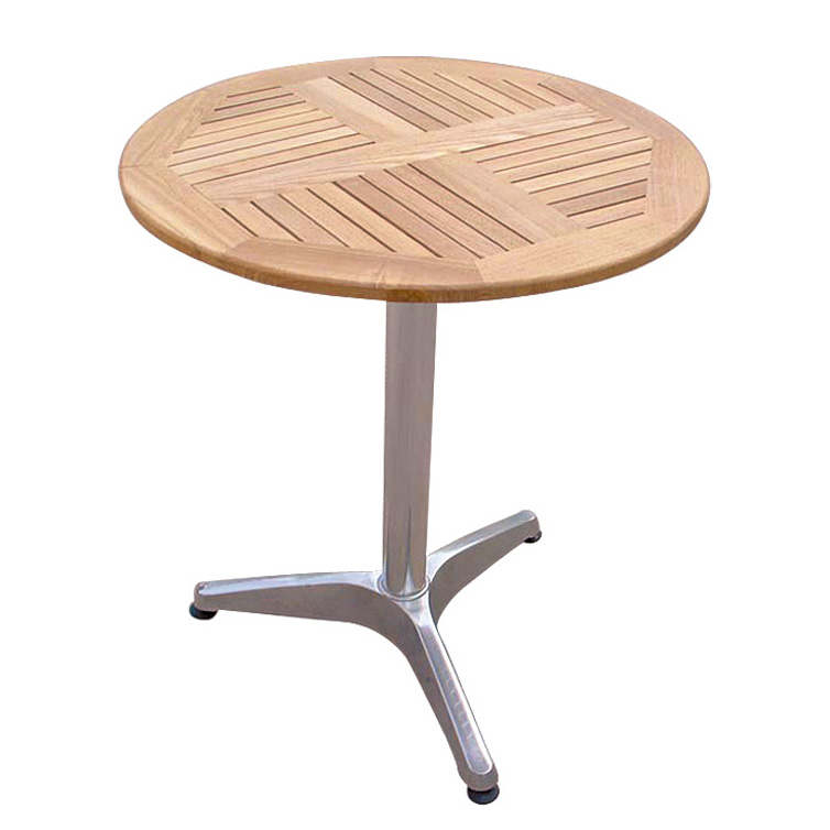 Outdoor Beach Bistro Round Top Solid Wood Dining Table