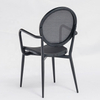 Bar And Cafe Stackable Aluminum Textilene Restaurant Chairs