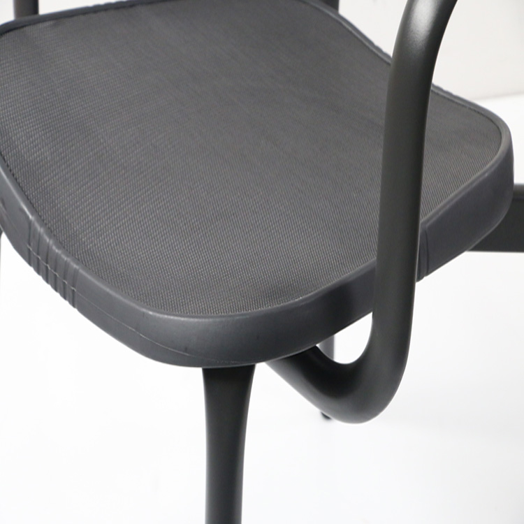 Aluminium Outdoor Restaurant Textilene Arm Chair Manufacturer