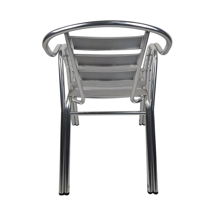 Outdoor Patio Dining Cafe Cheap Frame With Cushions Aluminum Chairs