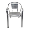 Outdoor Patio Dining Cafe Cheap Frame With Cushions Aluminum Chairs
