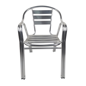 Outdoor Patio Dining Cafe Cheap Frame With Cushions Aluminum Chairs