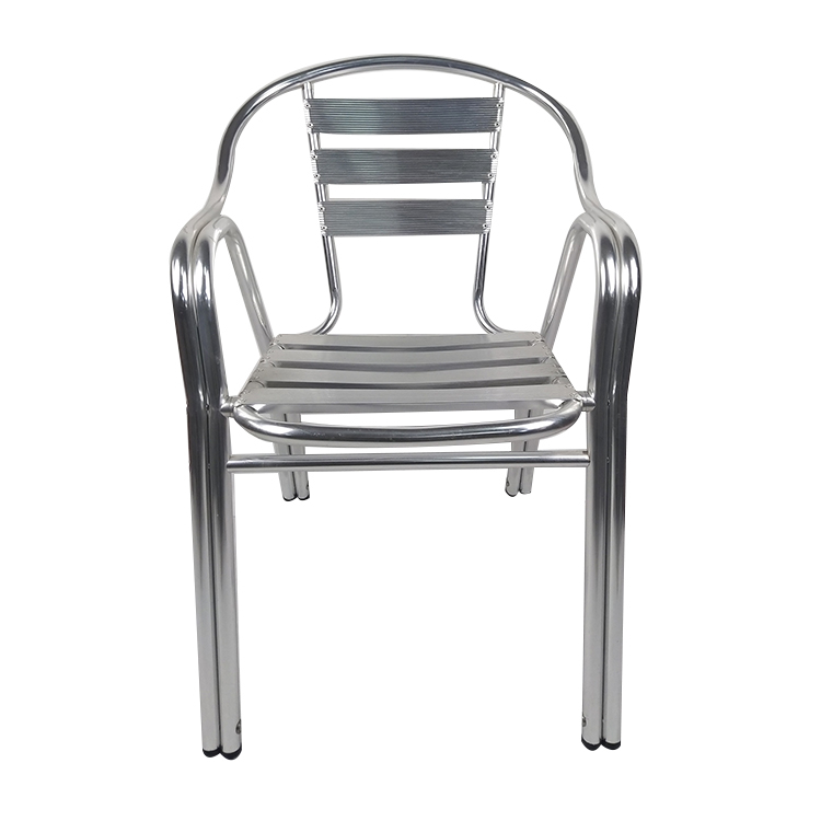 Outdoor Patio Dining Cafe Cheap Frame With Cushions Aluminum Chairs