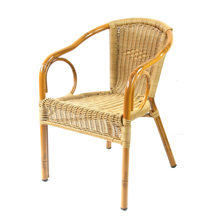 Modern Garden Hotel Beach Bar Aluminum Plastic Rattan Chair Suppliers