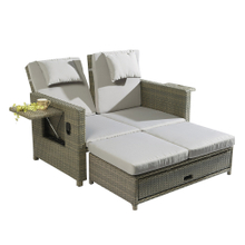 Cheap Plastic Rattan Folding Garden Sun Loungers