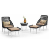 Restaurant Outdoor Garden Rattan Lounge Sofa Set