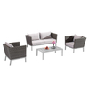 Outdoor Corner Sectional Rattan Sofa Set