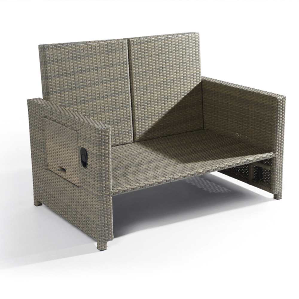 Cheap Plastic Rattan Folding Garden Sun Loungers