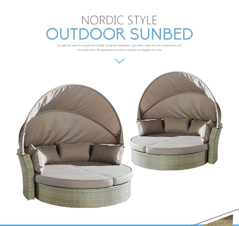 Choice of outdoor sunbed