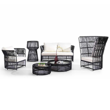 Outdoor Garden Rattan Corner Sofa Bed Furniture Set Sale