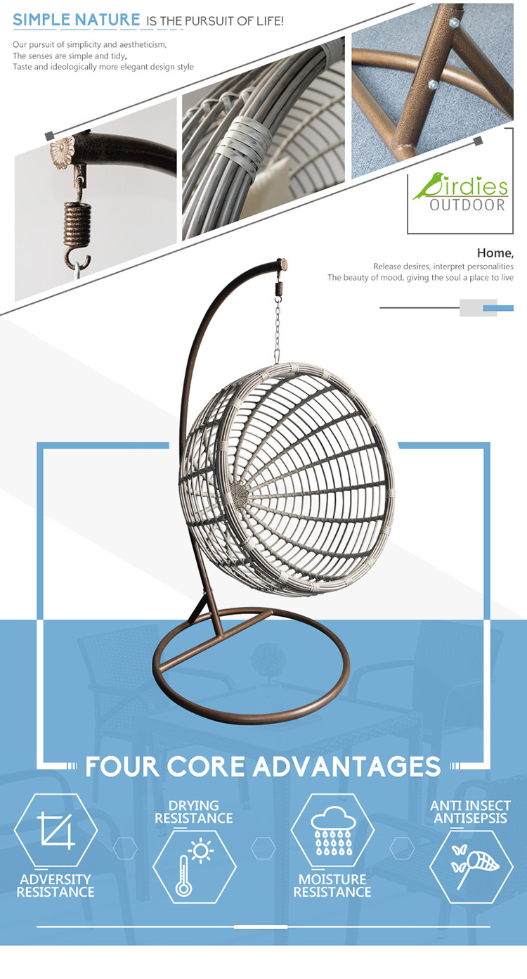 outdoor swing chair with stand