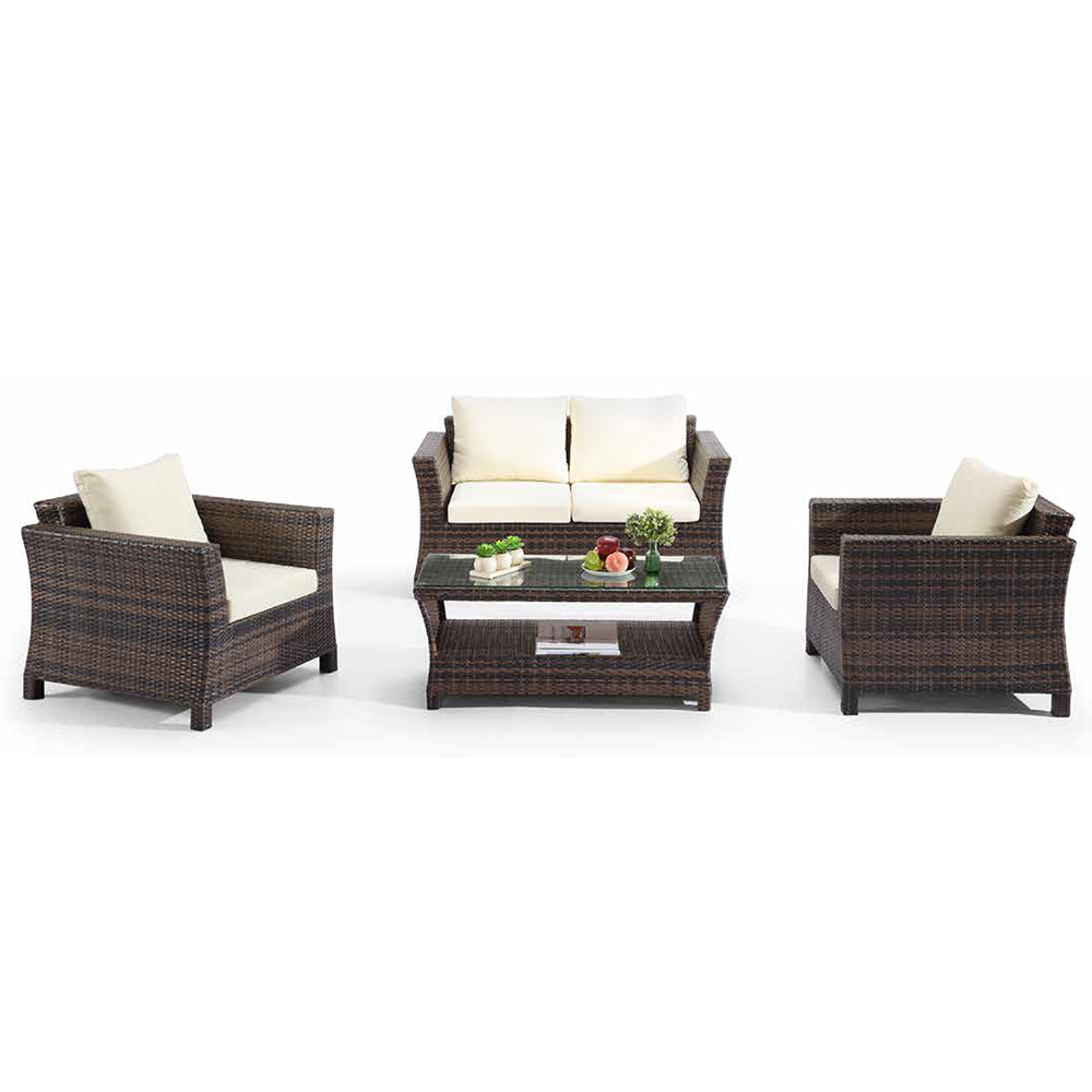 Outdoor furniture is mainly wicker sofa