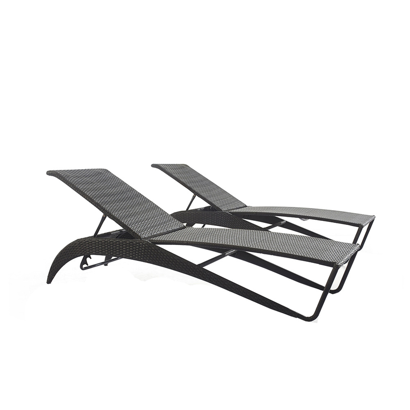 Outdoor Patio Pool Rattan Lounge Chairs