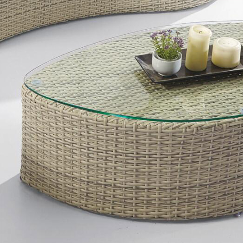 Cheap Small 2 Seater Rattan Garden Corner Sofa Set Sale