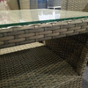 Outdoor Patio 2 Seater Rattan Wicker Sofa Set