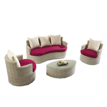 Cheap Small 2 Seater Rattan Garden Corner Sofa Set Sale